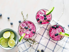 Blueberry Fizzy Cocktail