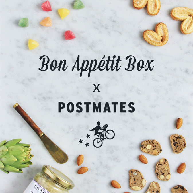 Get your box within an hour in SF with Postmates - Bon Appétit Box